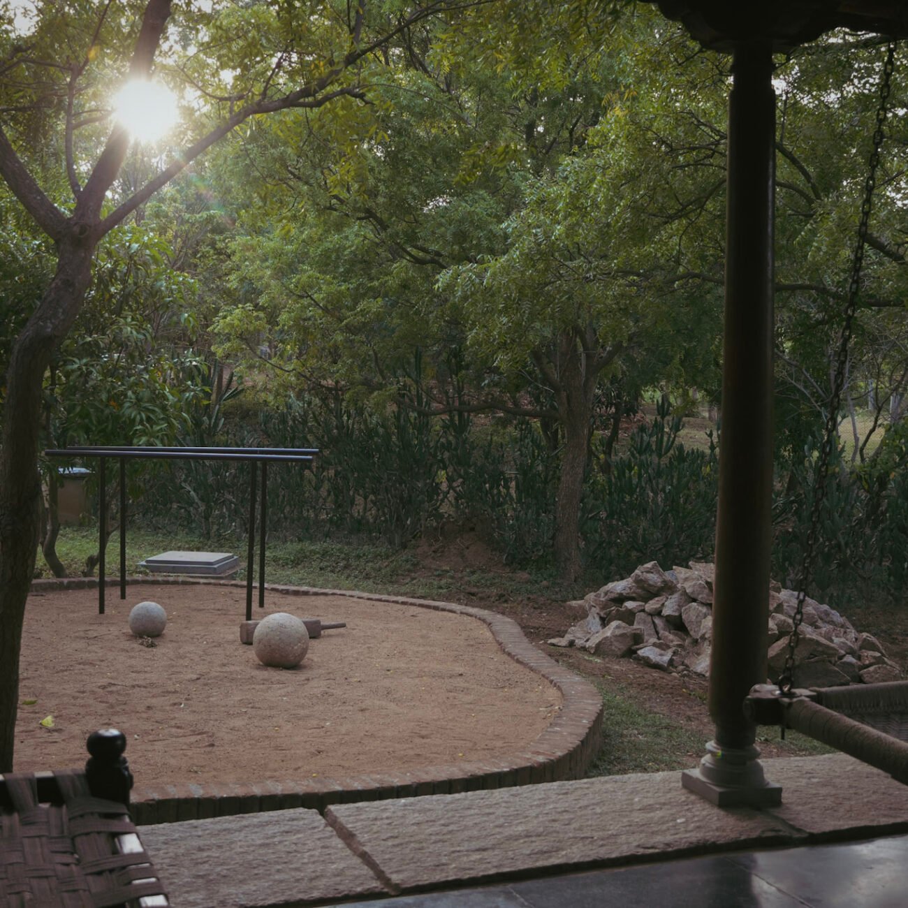Rustic Workout area